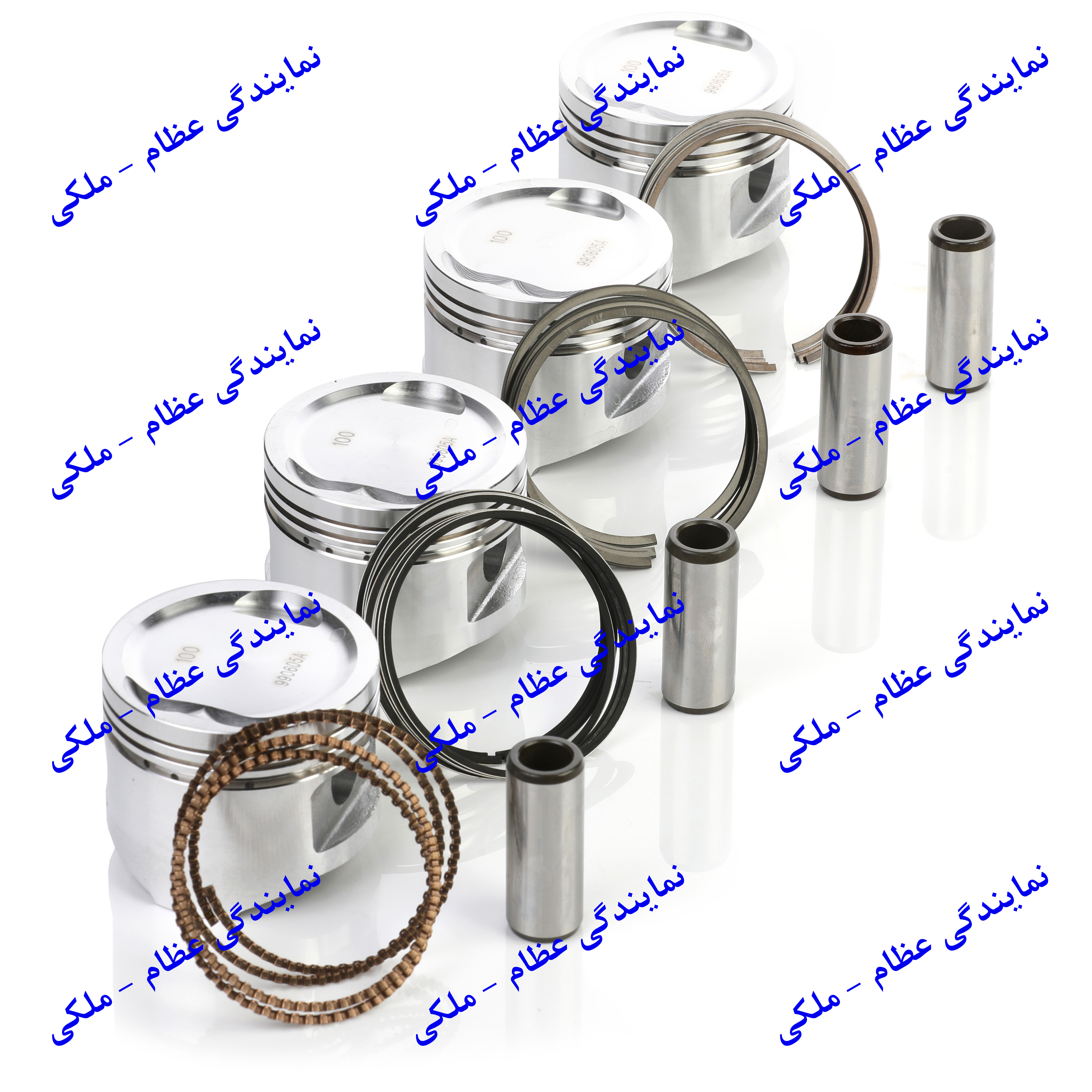 پیستون پراید 100 با ملحقات کامل با رینگ TP عظام