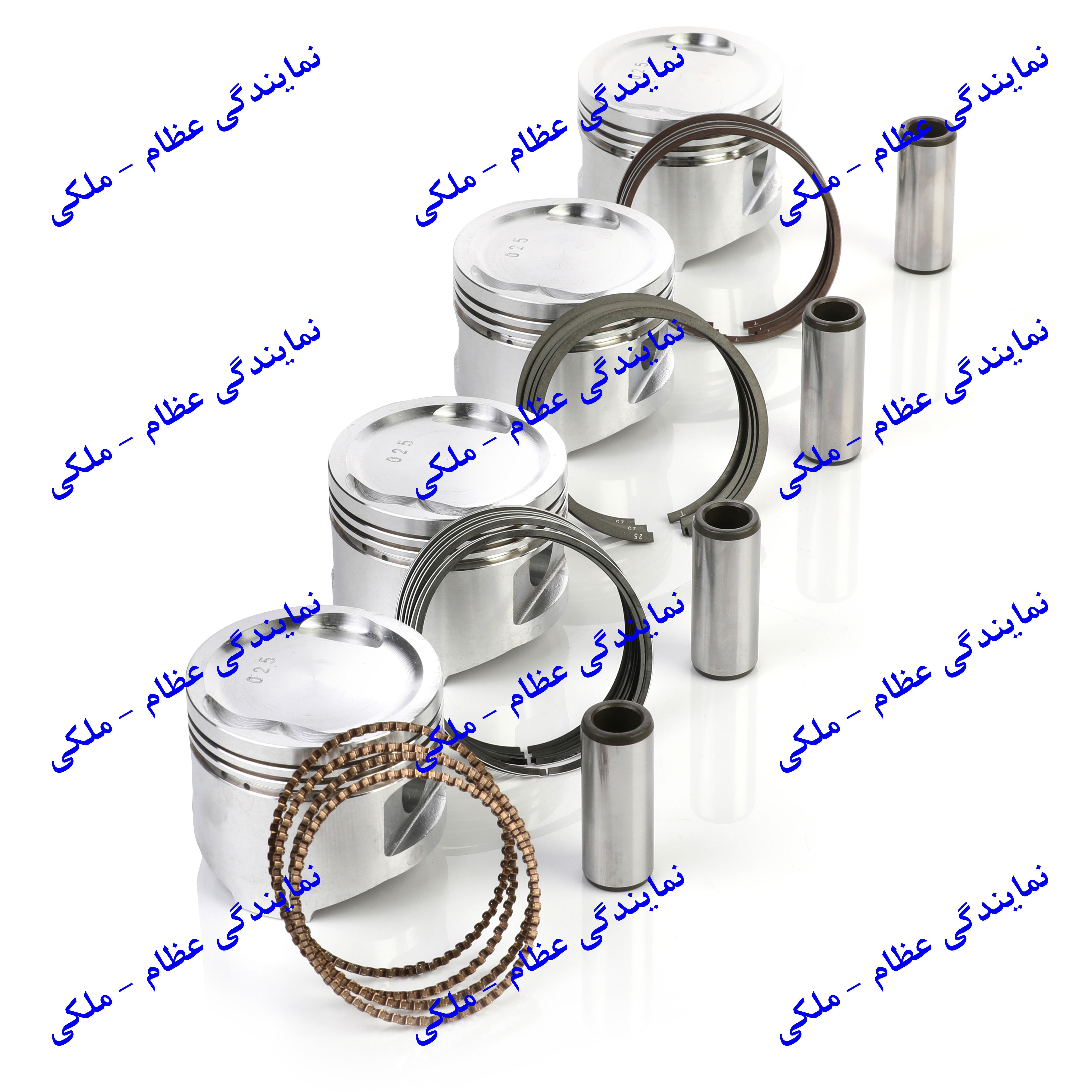 پیستون پراید 025 با ملحقات کامل با رینگ TP عظام