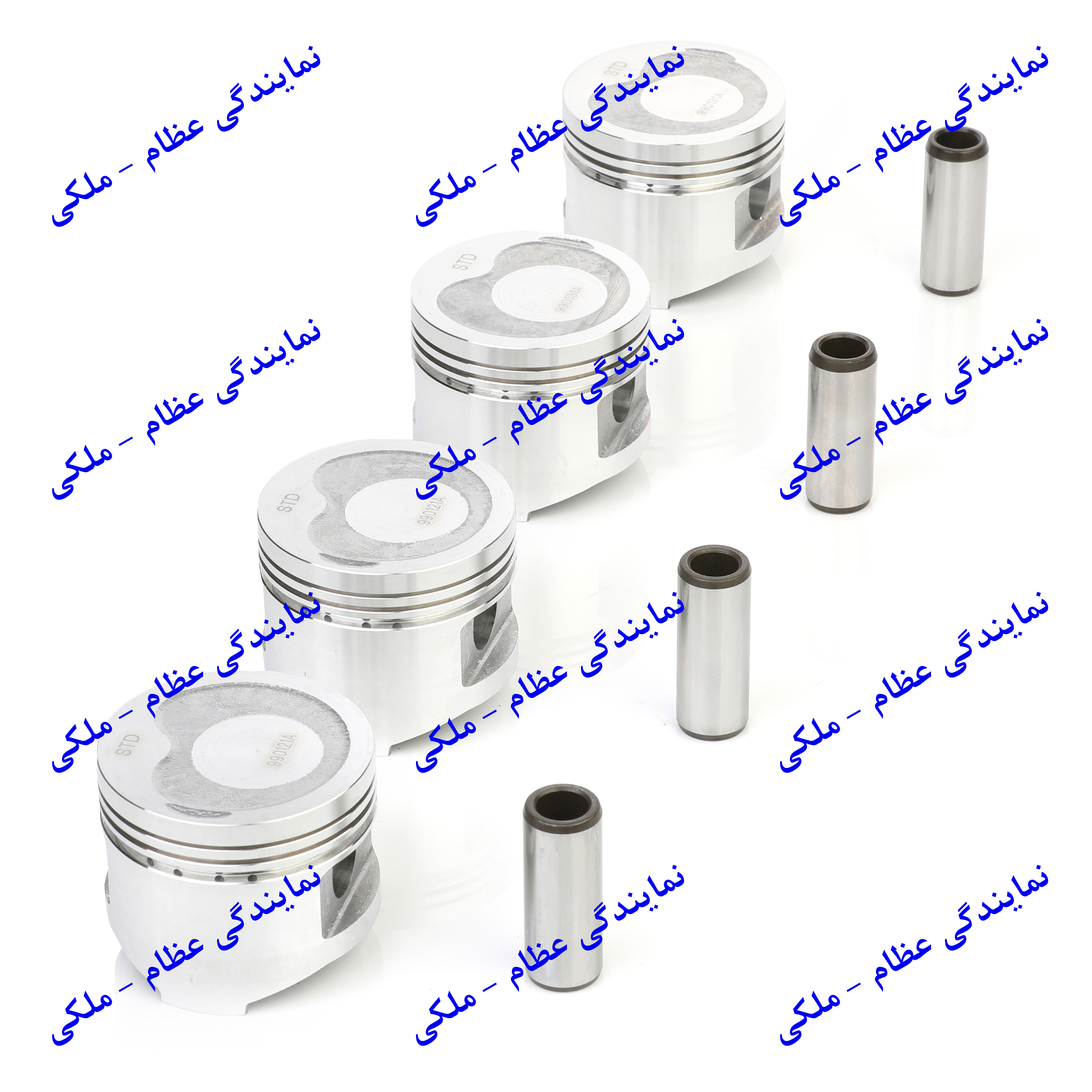 پیستون پراید گاز سوز STD با گژن پین عظام